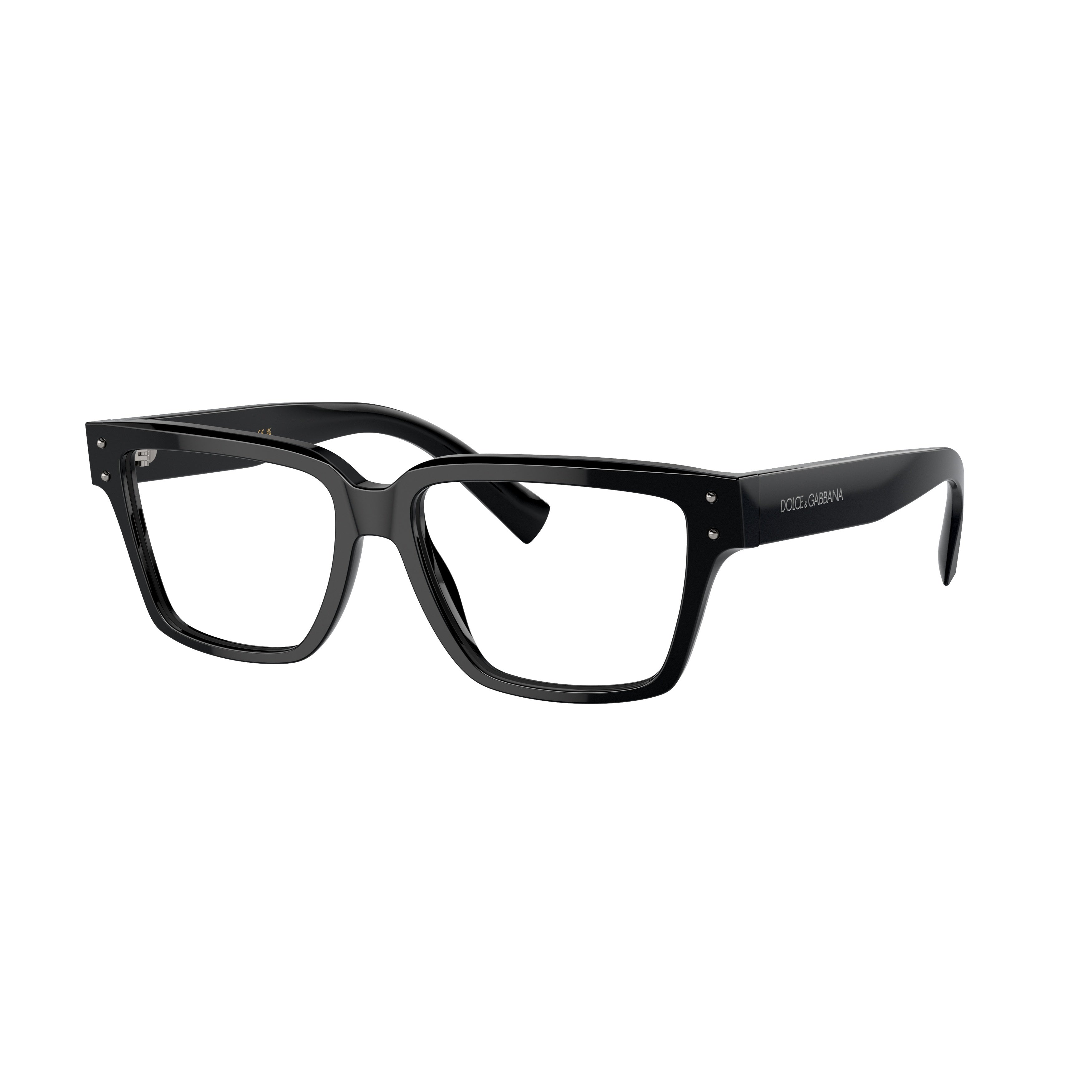0dg3383 Rectangular Black Acetate Sunglasses