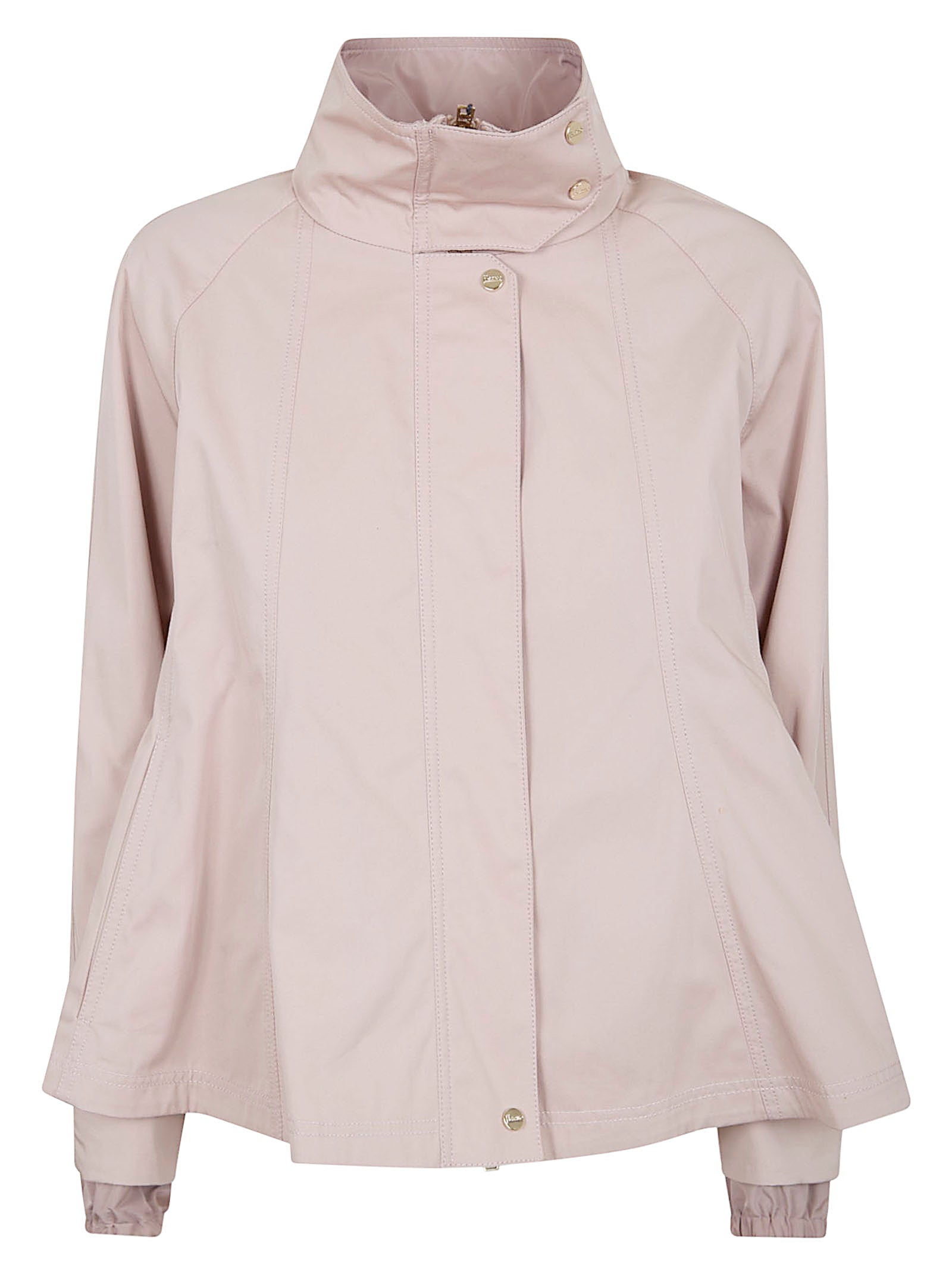Cotton Gabardine Cape with Water-Repellent Finish
