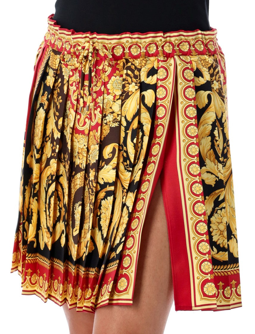 Barocco Pleated Mini Skirt