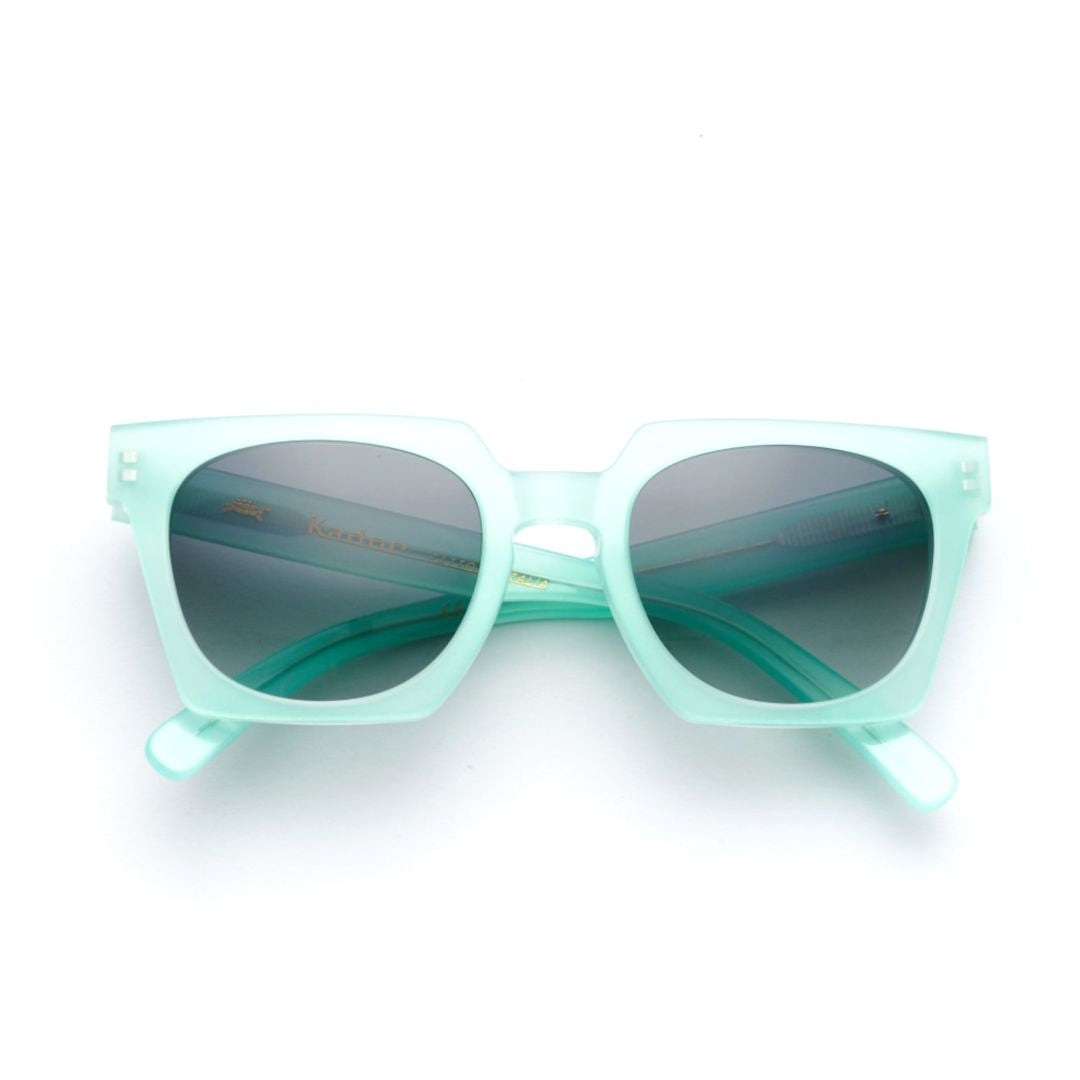 Maya-S Oversized Square Frame Gradient Gray Sunglasses