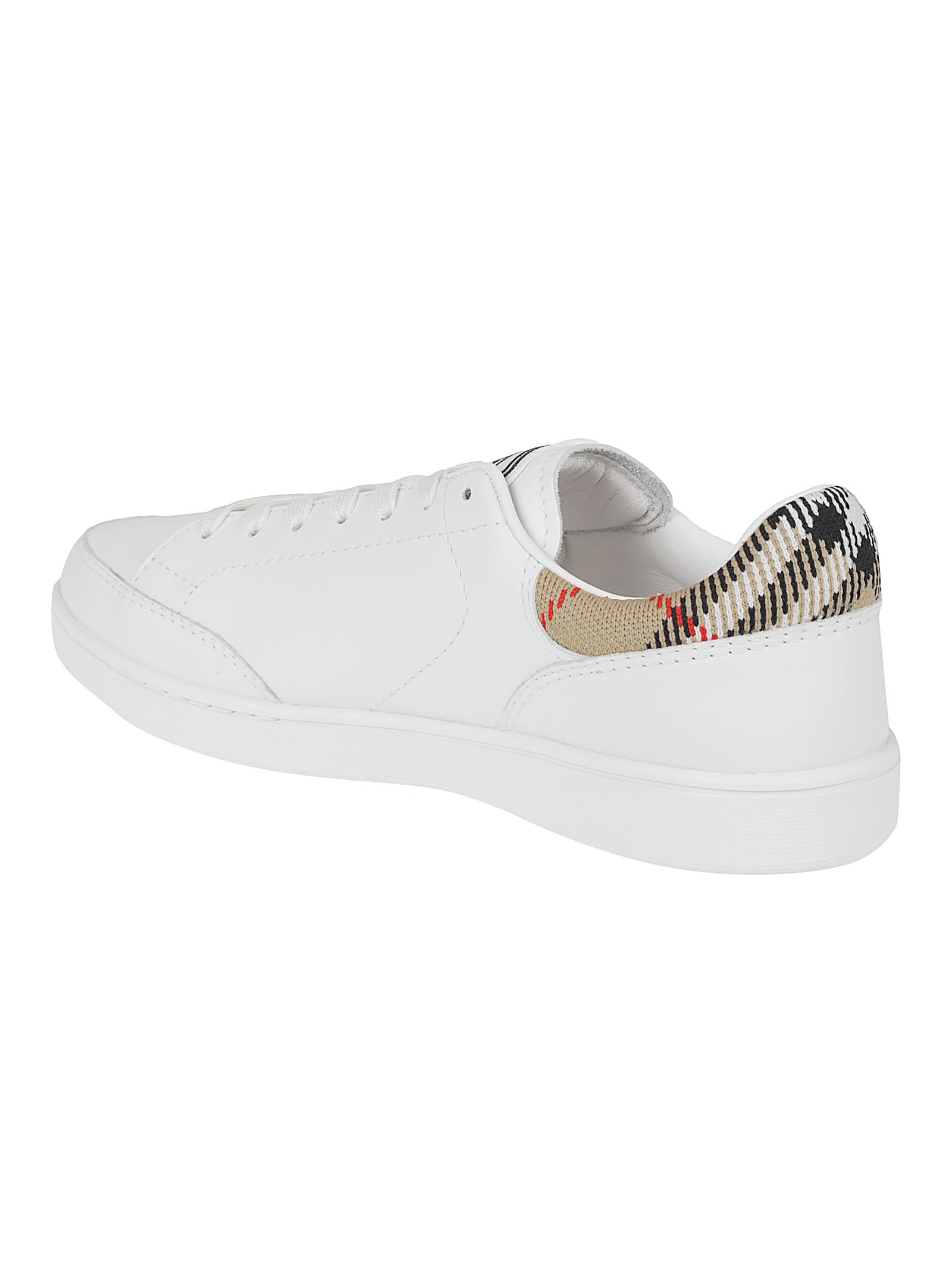 Low-Top White Leather Sneakers