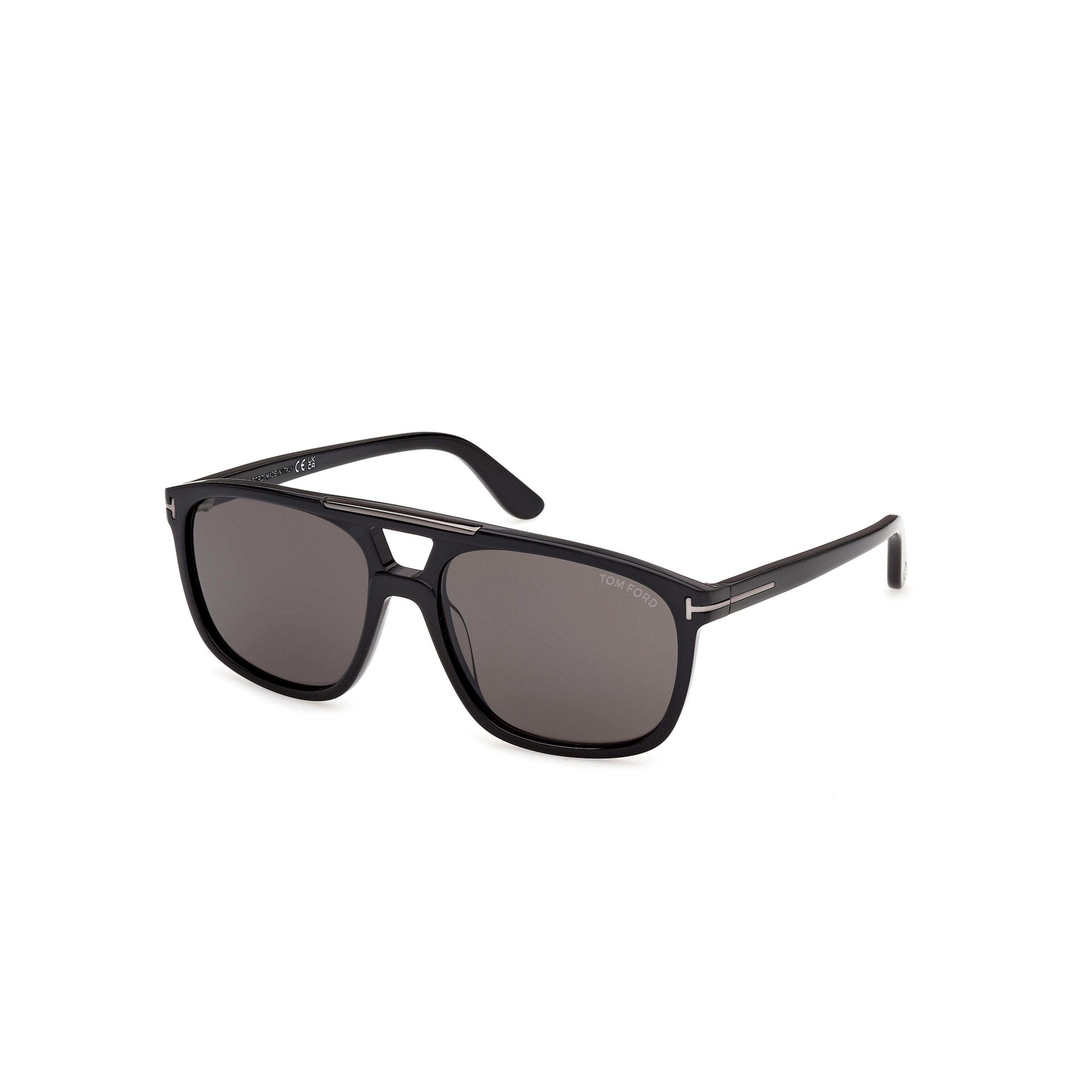 Ft1338-N Rectangular Double Bridge Sunglasses