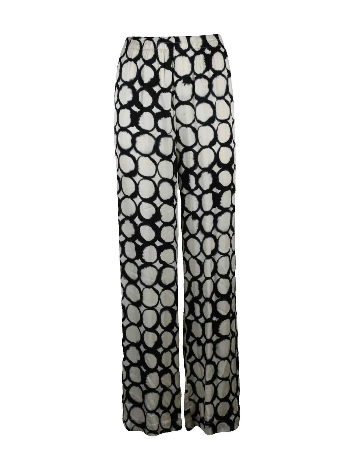Multicolor Viscose Satin Trackpants
