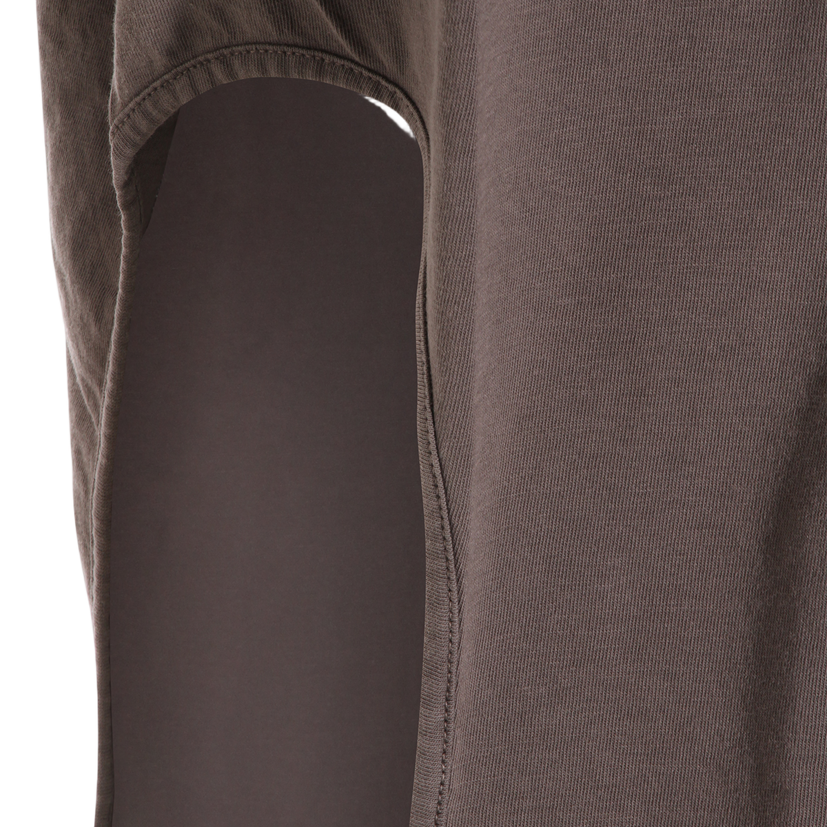 Taupe T-Shirt with Edgy Strap Detail