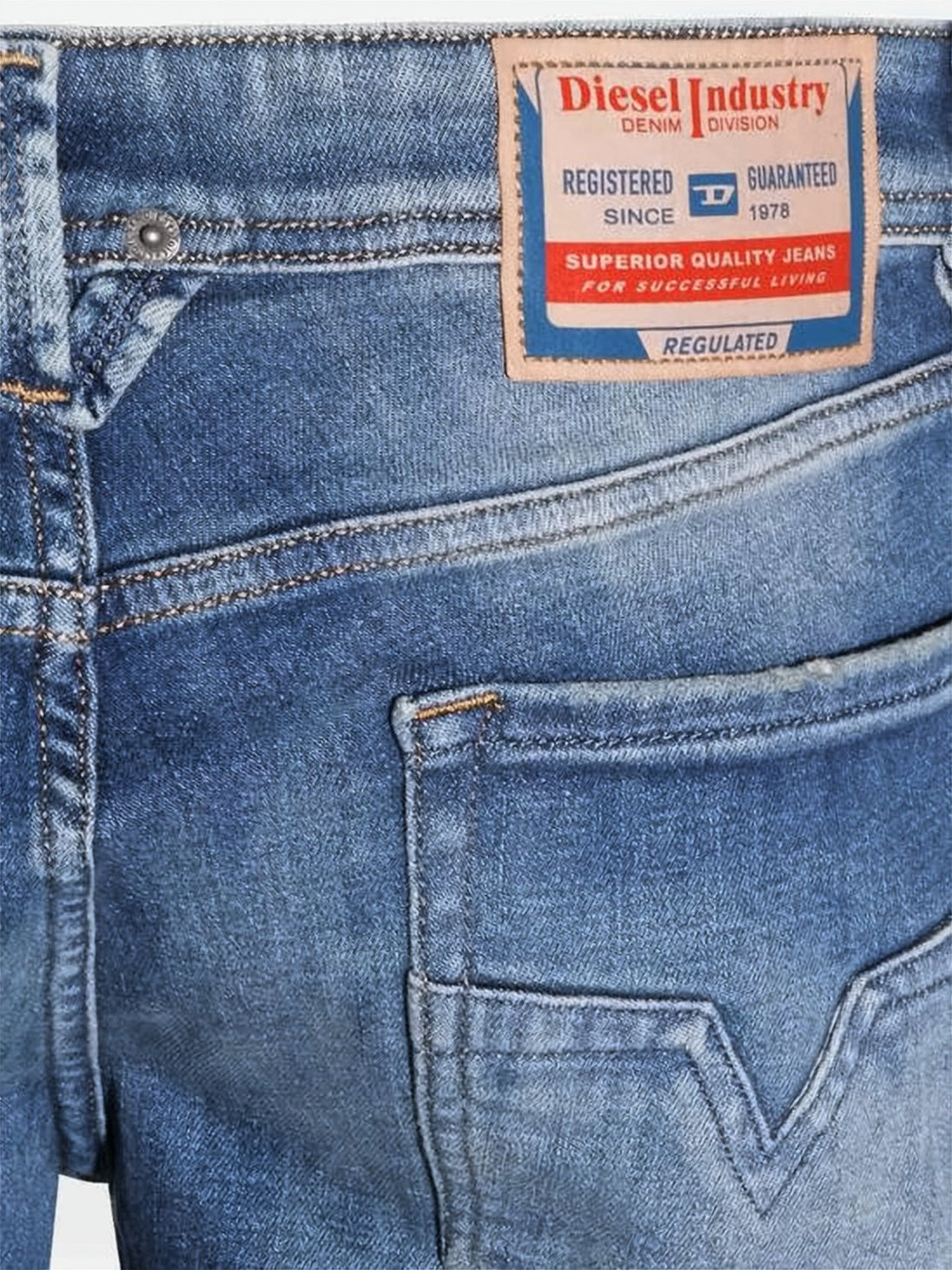 Regular Fit Denim Jeans with Classic Five-Pocket Design