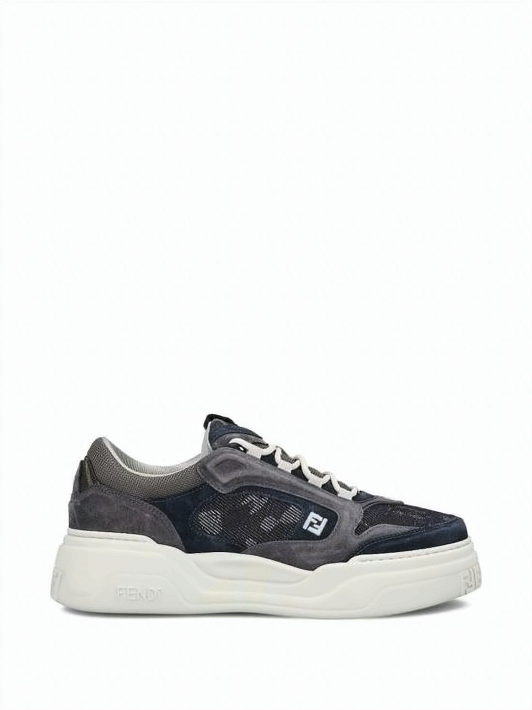 Textured Dark-Tone Fendi Sneakers
