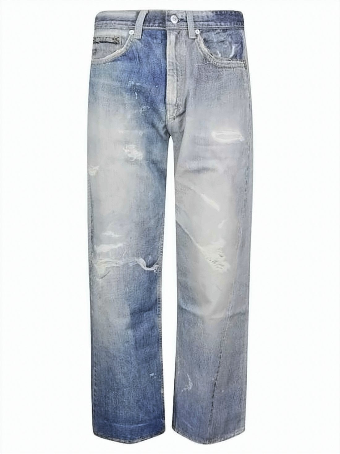 Faded Blue Denim Pants