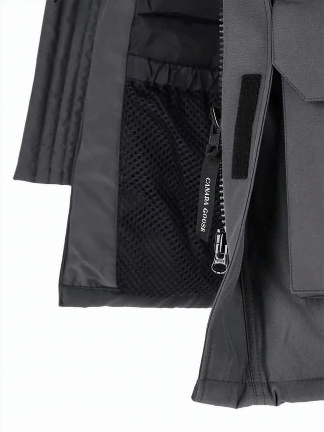 Heavy-Duty Grey Expedition Parka with High Collar