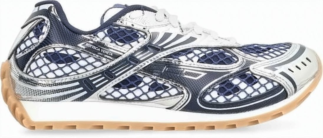 Dynamic Mesh Sneakers with Metallic Accents