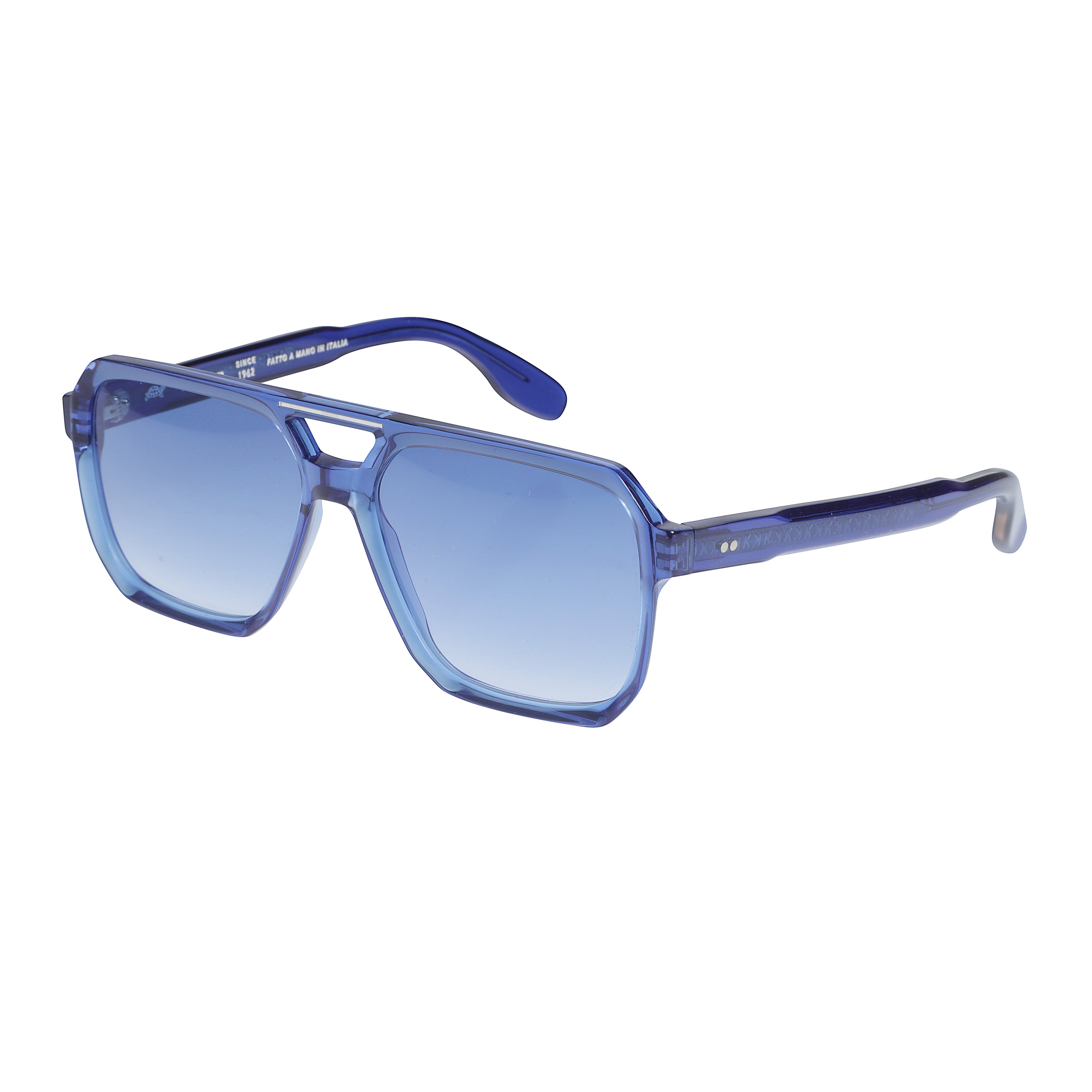 Big 1-58 Translucent Blue Oversized Square Sunglasses
