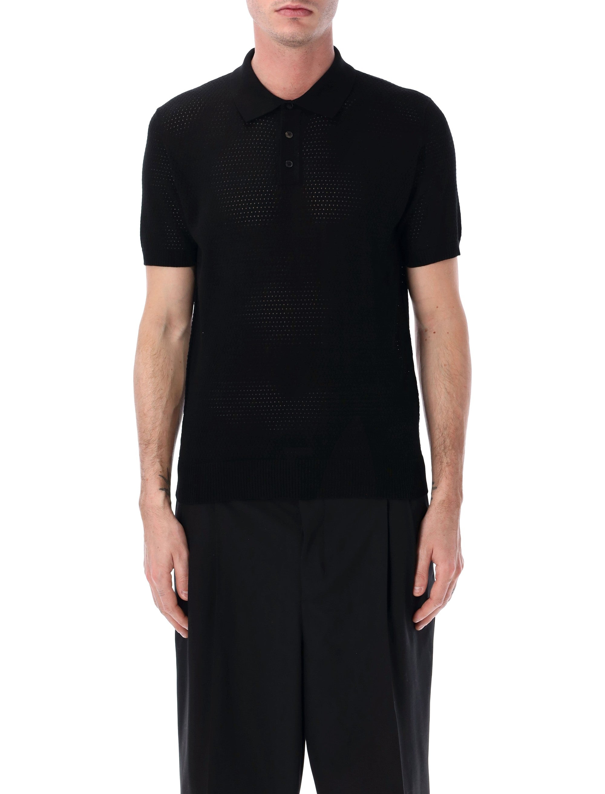 Mesh Cotton Polo