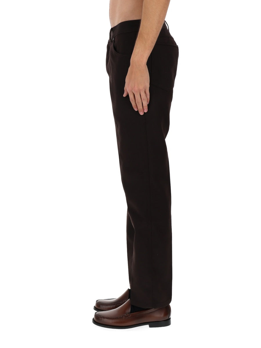 Straight-Leg Casual Pants With Five-Pocket Styling