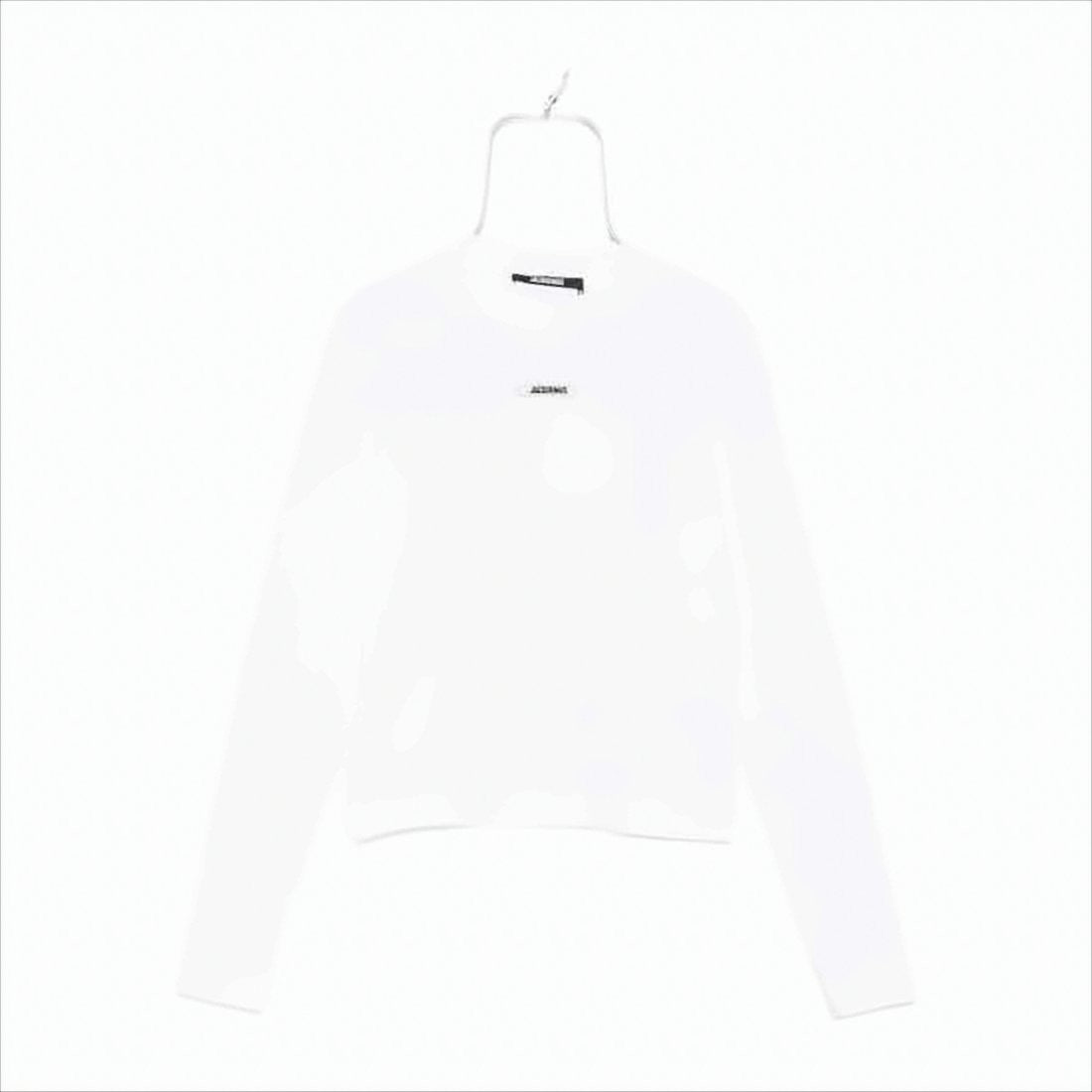 Fitted Long-Sleeve Top with High Neckline