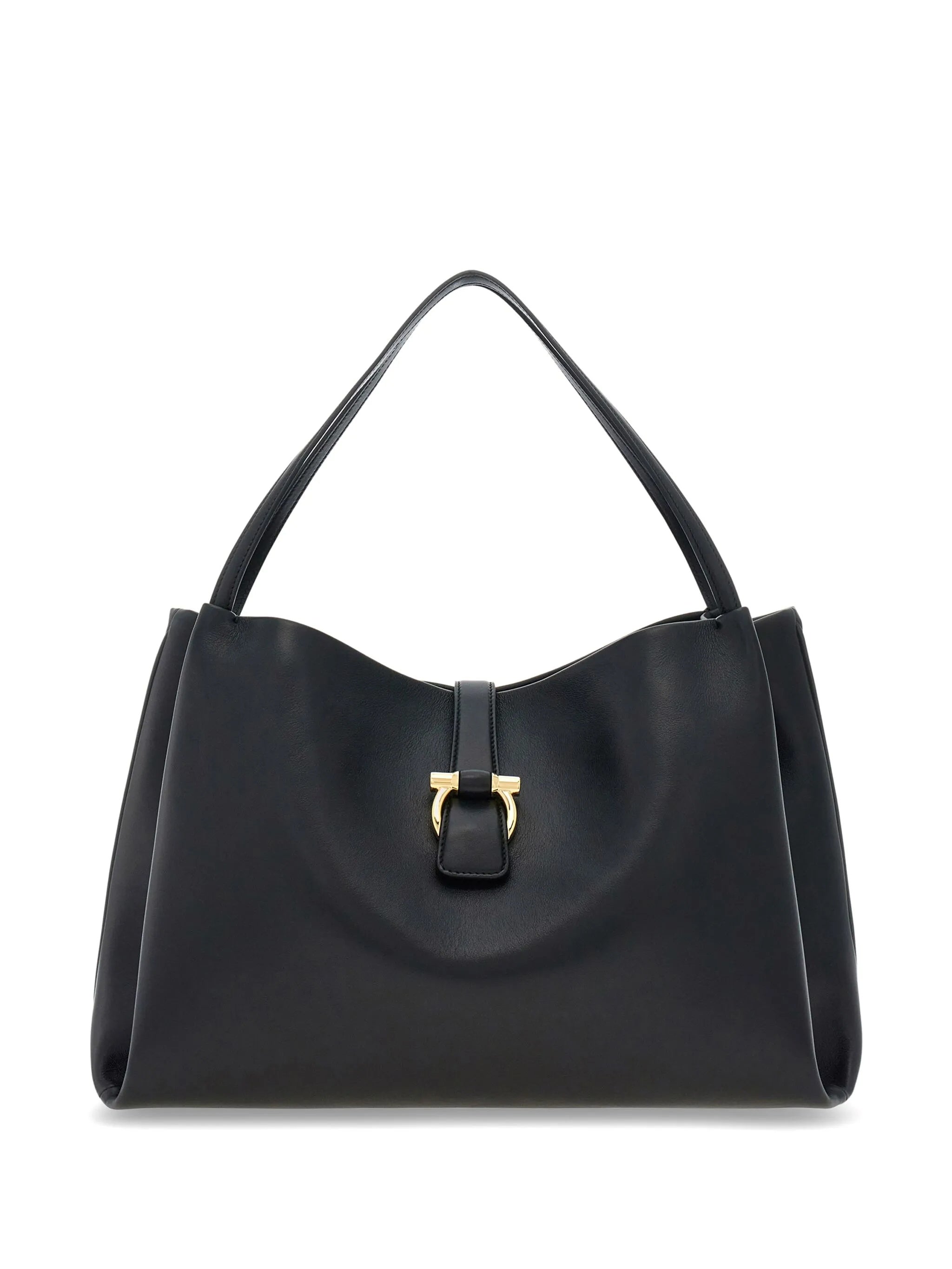 Black Tote M Medium Structured Totes