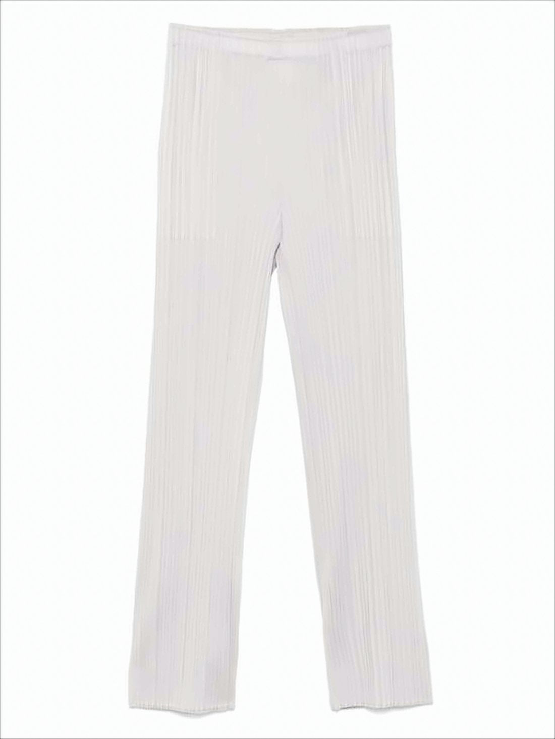 Relaxed Straight Leg Pleats Please Trousers