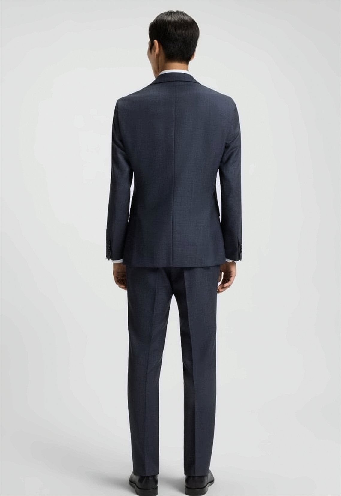 Virgin Wool Jacket With Micro-Pattern