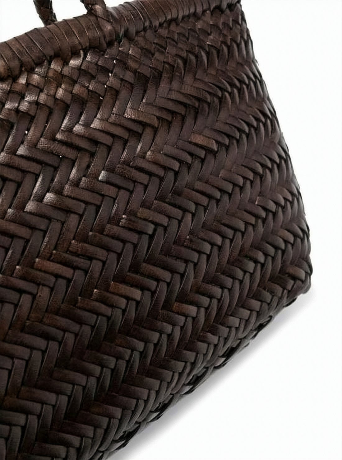 Woven Calf Leather Shoulder Bag