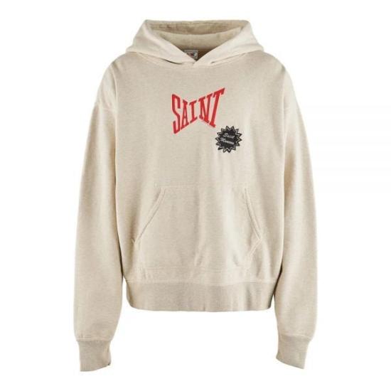 Relaxed-Fit Hoodie With Graphic Patch And Bold Lettering