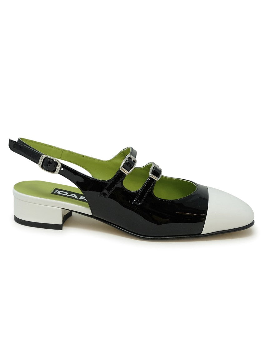Abricot Leather Ballet Pumps