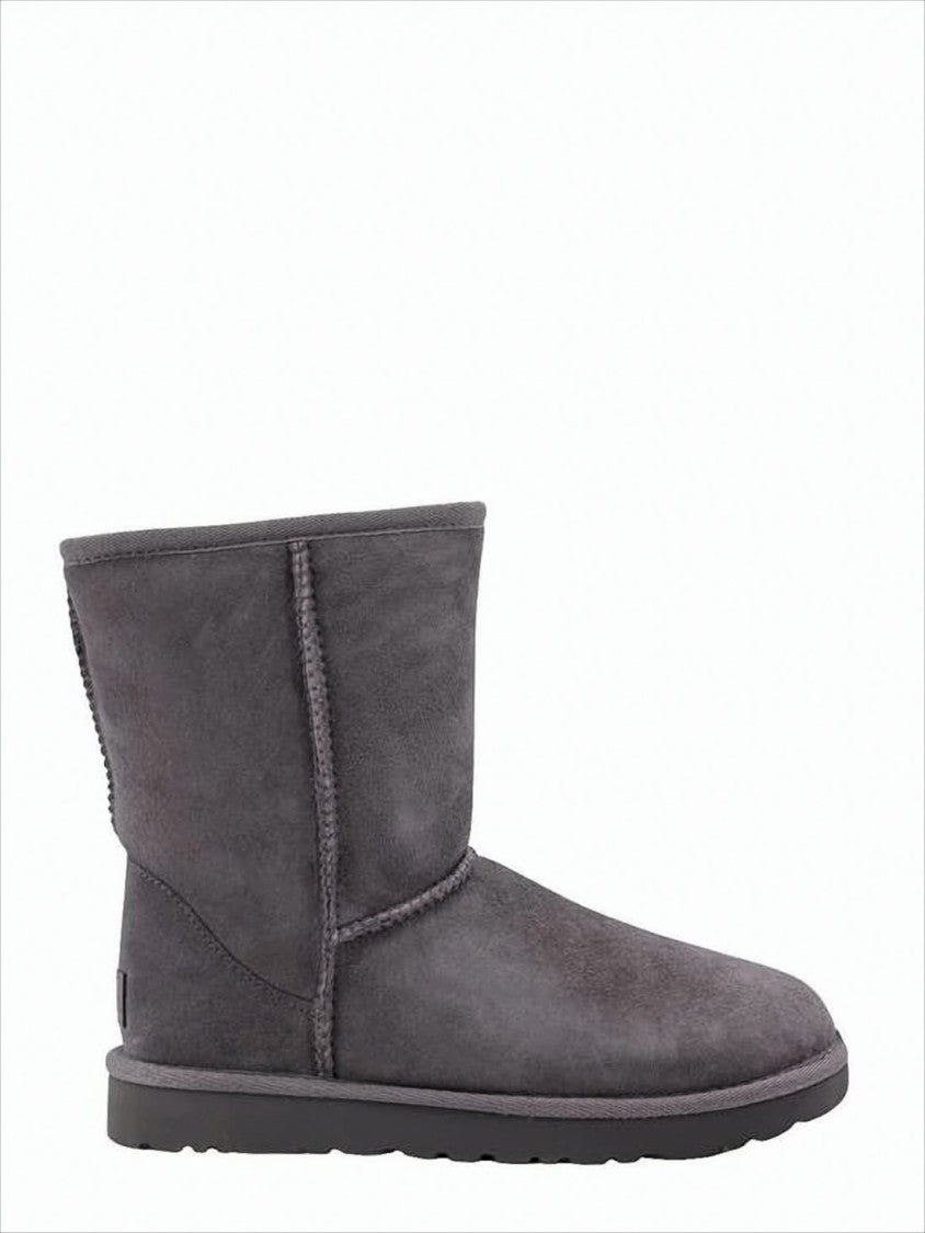 Mid-Calf Suede Boots with Plush Lamb Lining