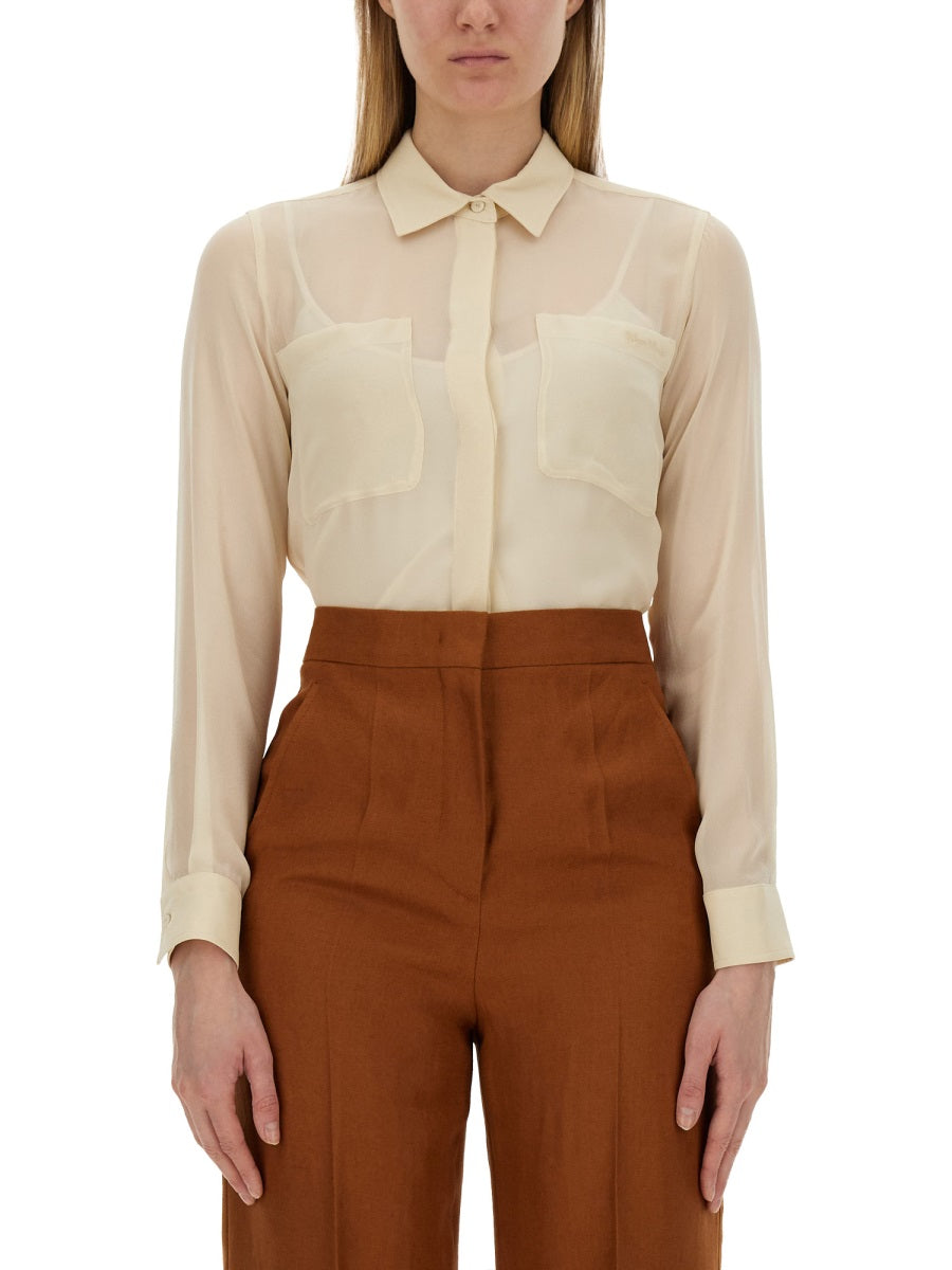 "Summer Clam" Silk Shirt