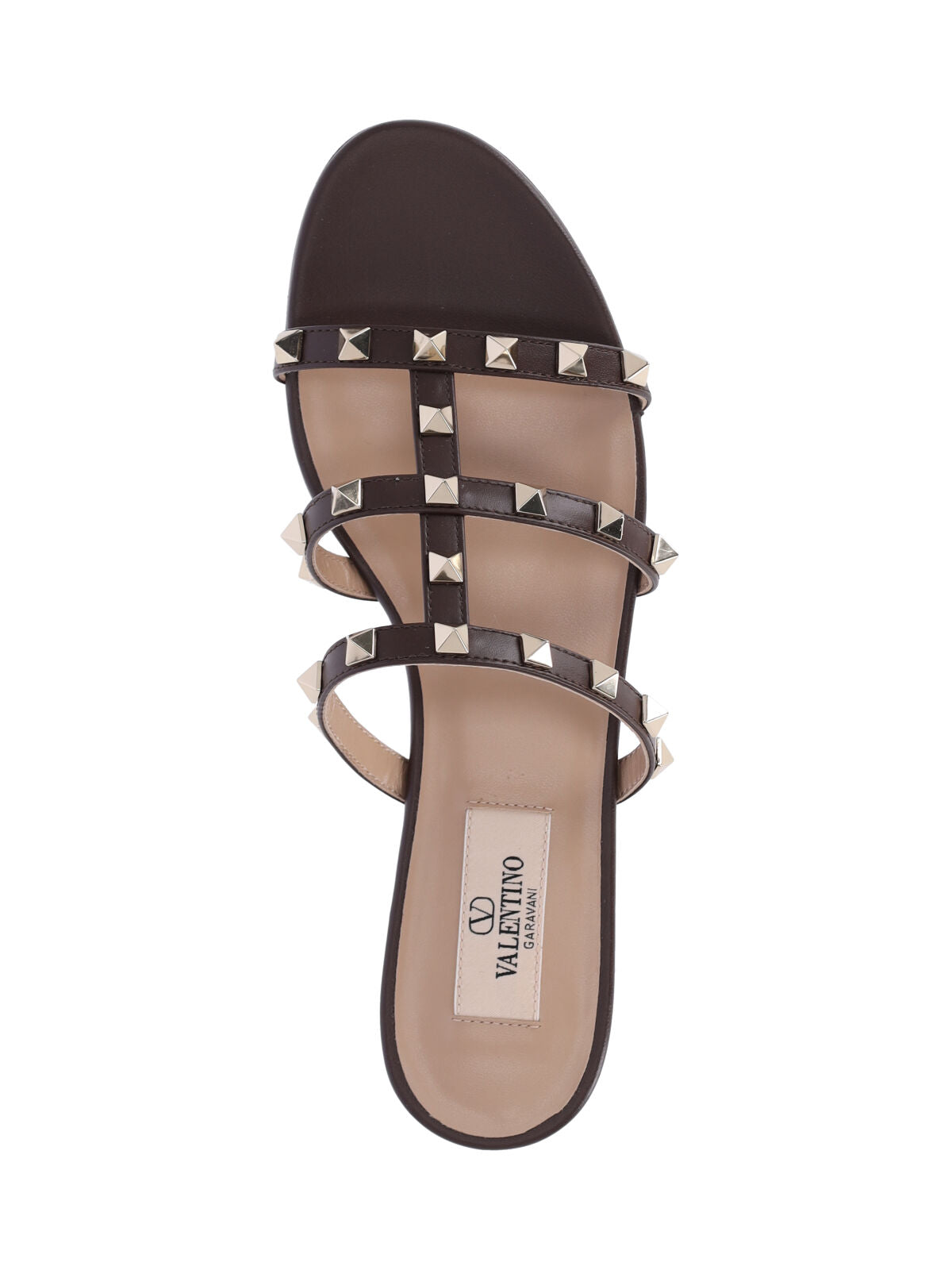 "Rockstud" Sandals – Brown