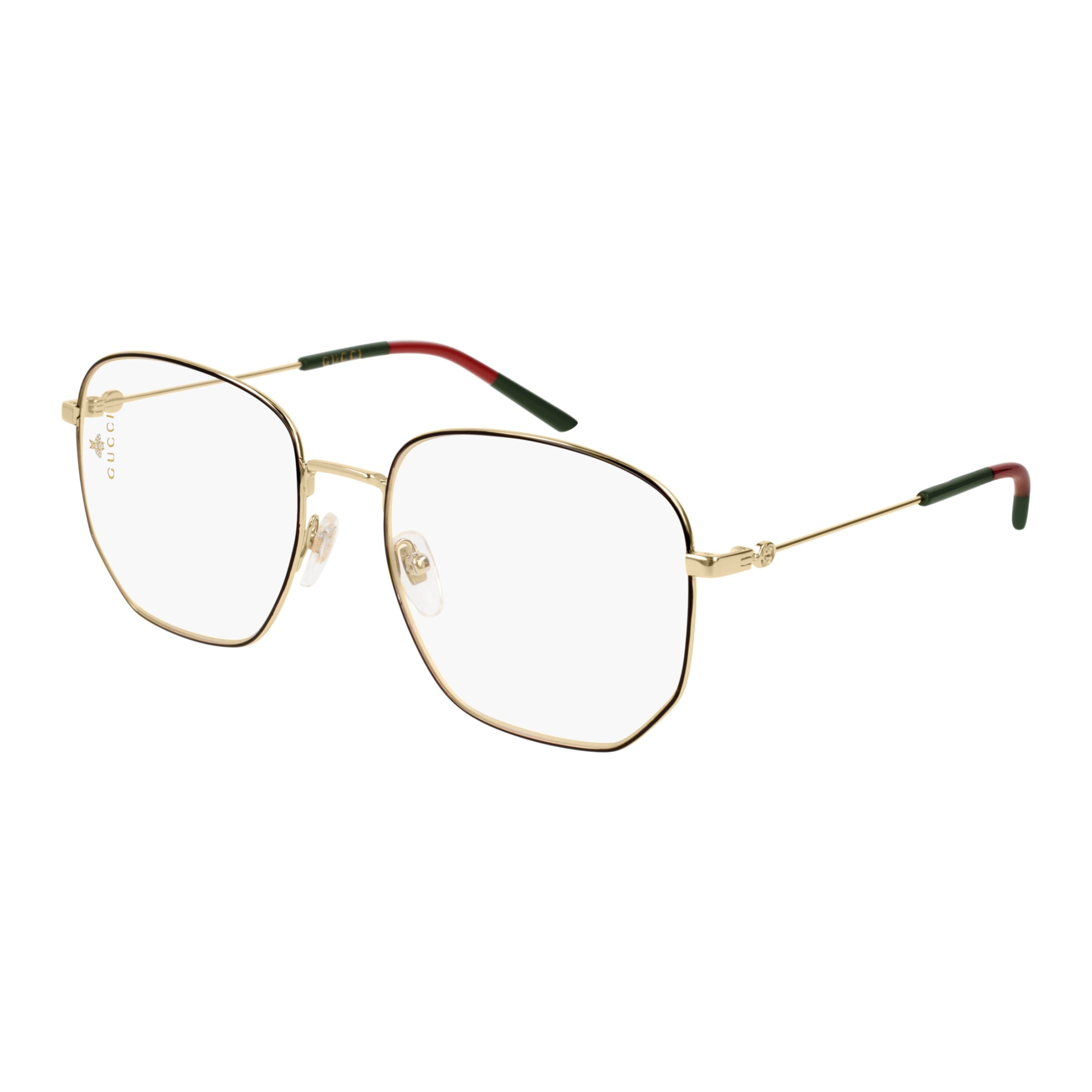 Gg0396o Gold-tone Metal Geometric Eyeglasses