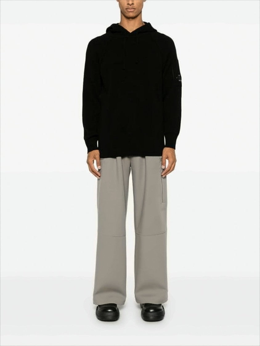 Relaxed-Fit Hooded Sweatshirt In Soft Wool Blend