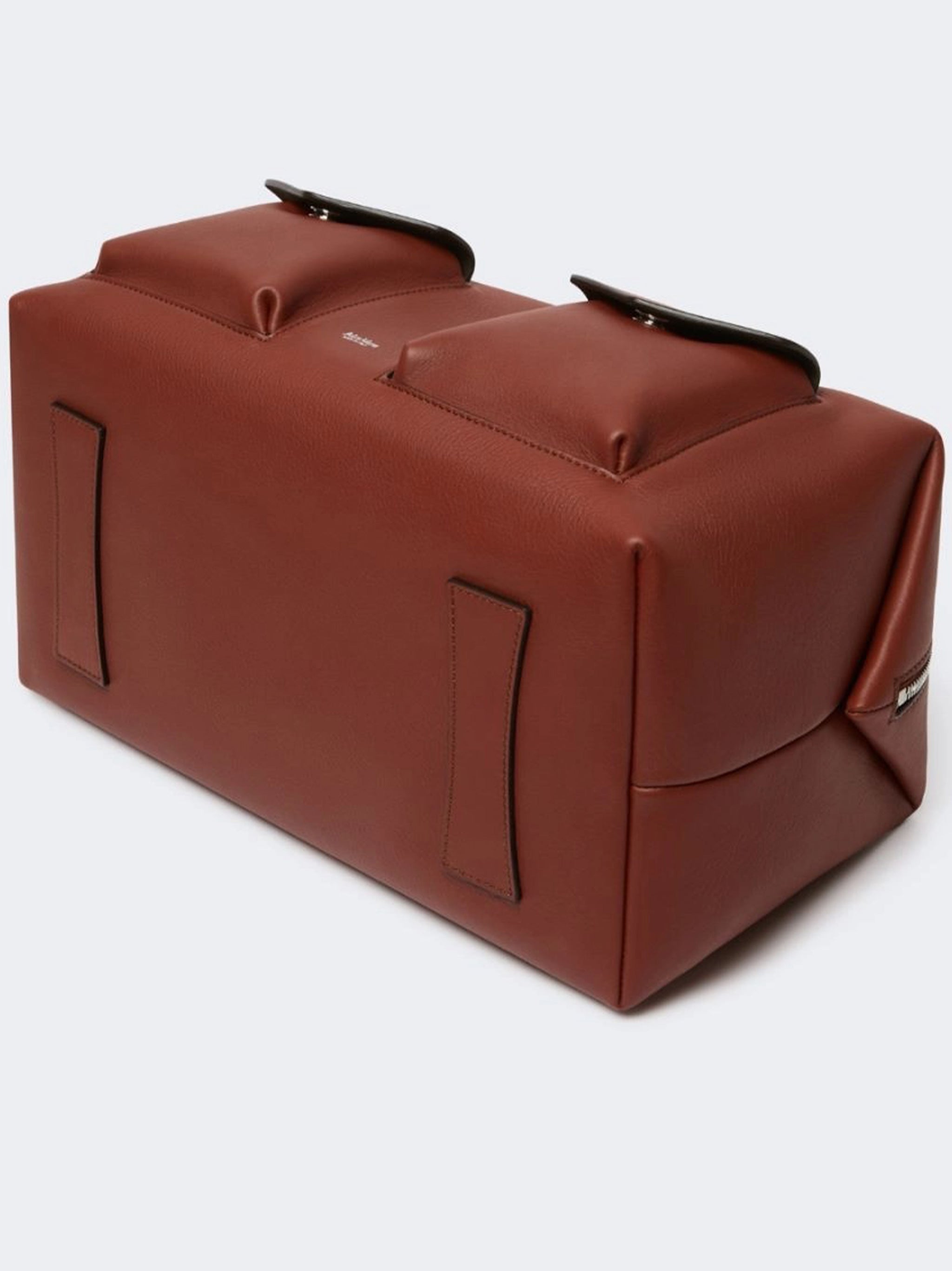 Brown Mxaholdallcargo Structured Leather Holdall Bag