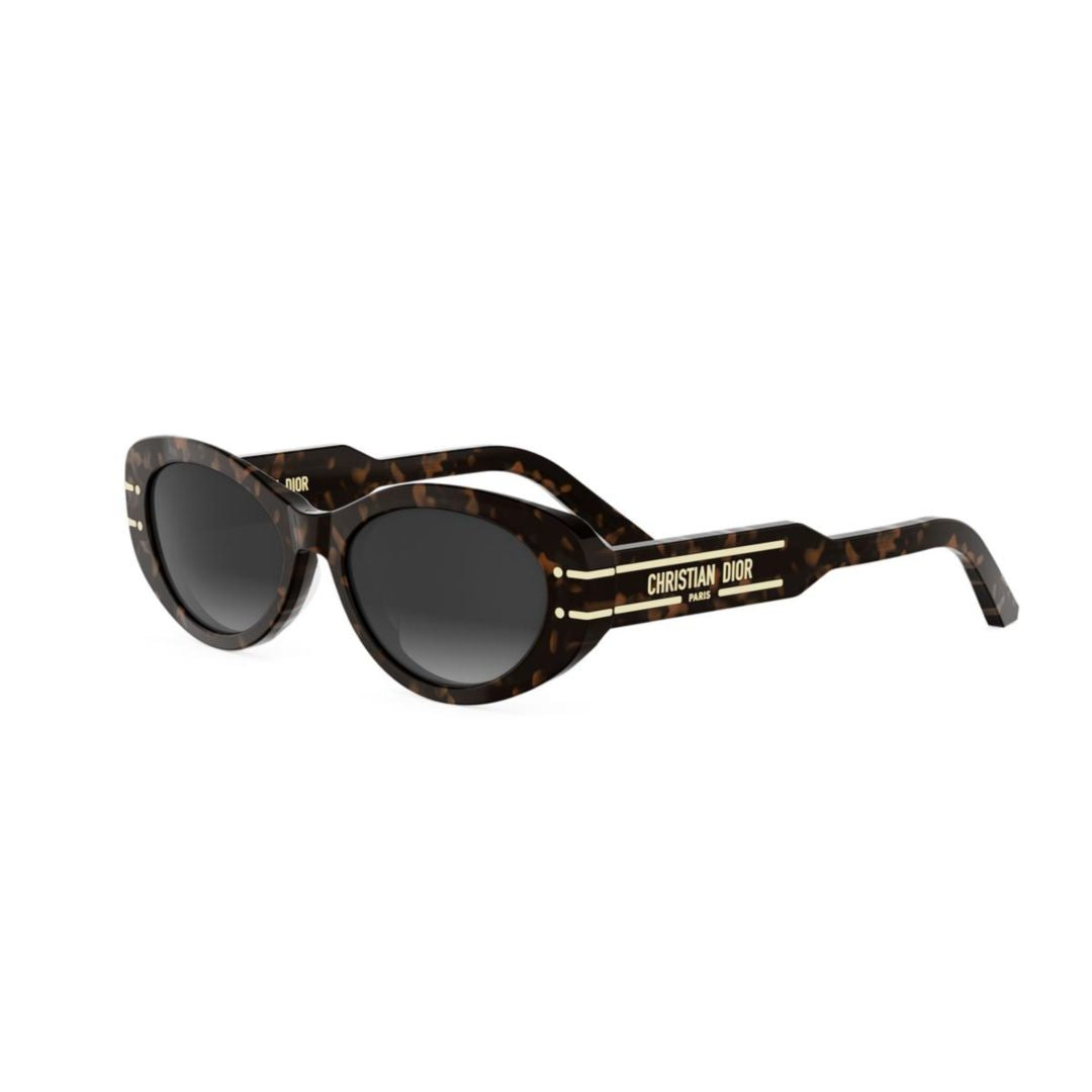 Signature B8u Tortoiseshell Oval Sunglasses