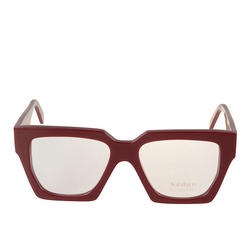 Charlize Oversized Square Frame Sunglasses in Deep Burgundy