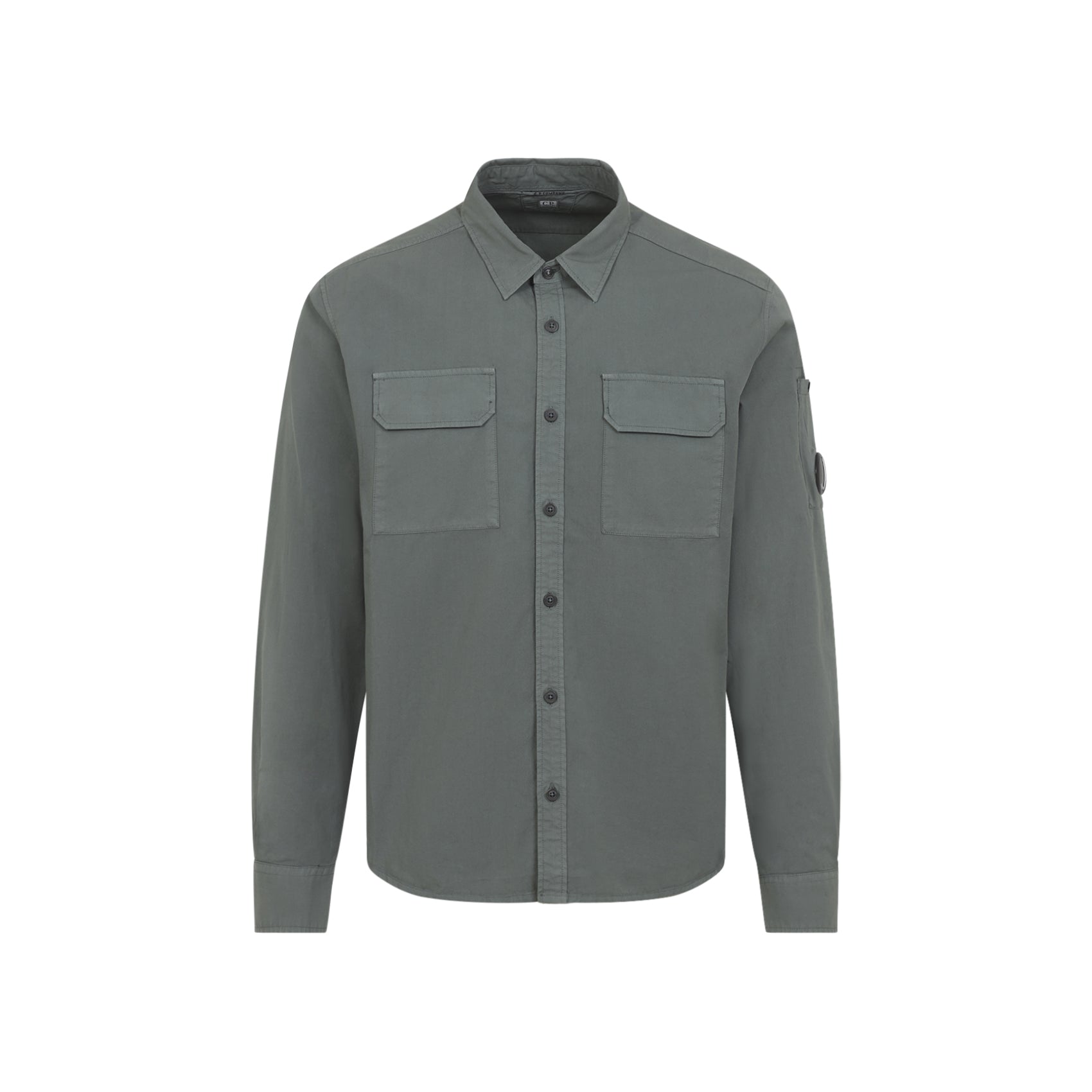 Tailored Button-Down Shirt With Dual Flap Pockets