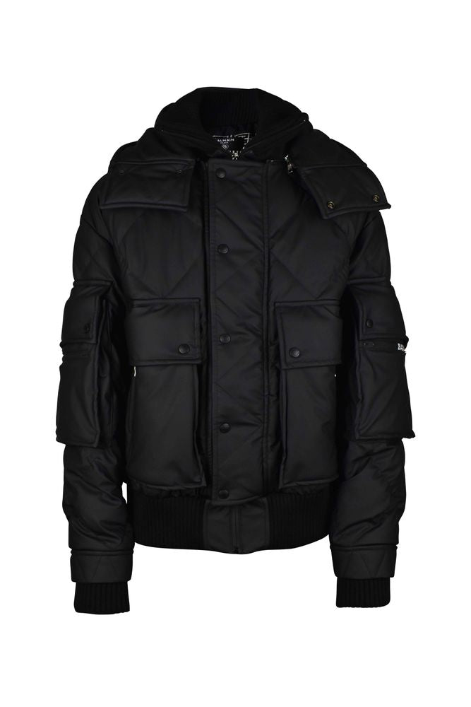 Quilted Down Jacket With Oversized Cut