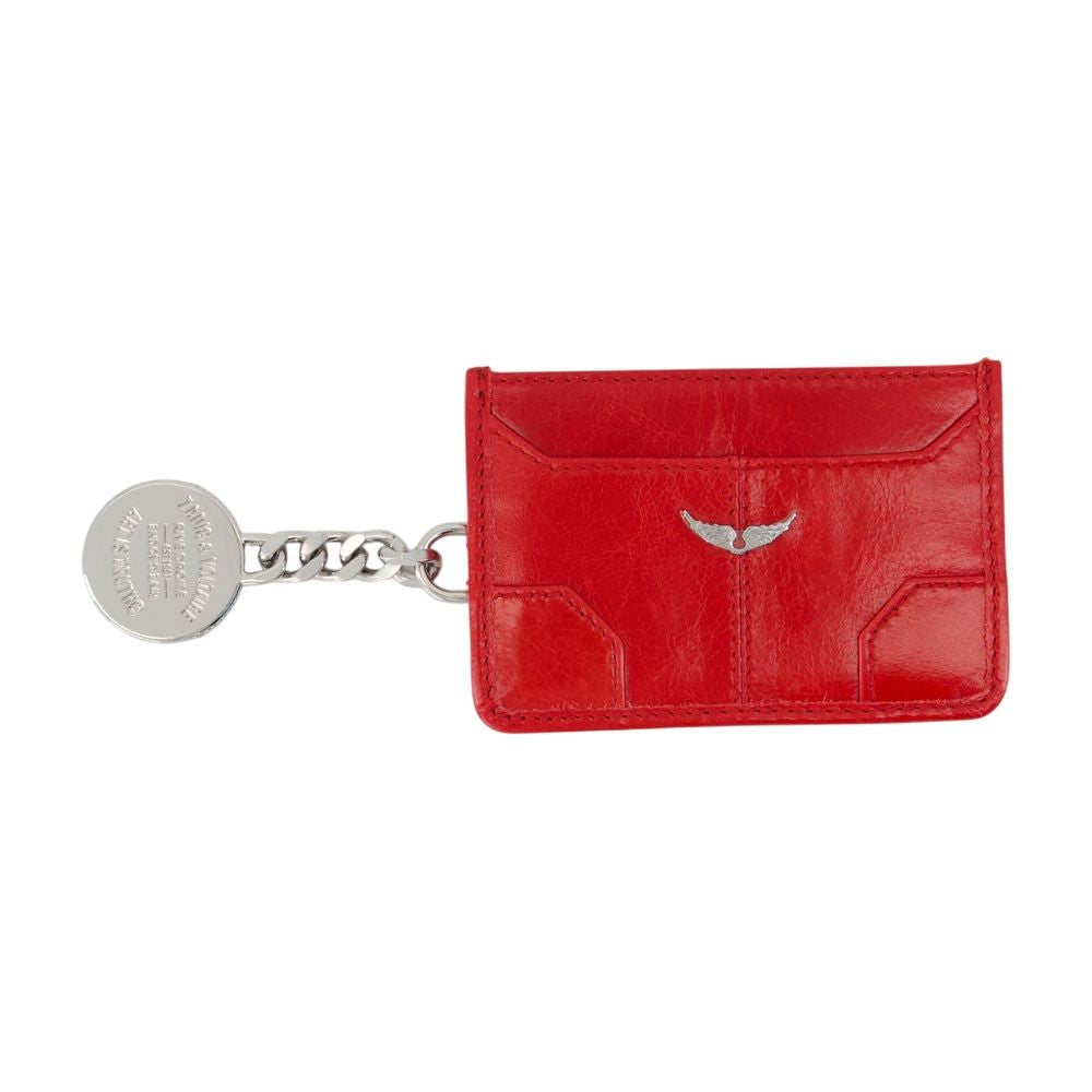 Sunny Pass Card Holder - Leather - Red