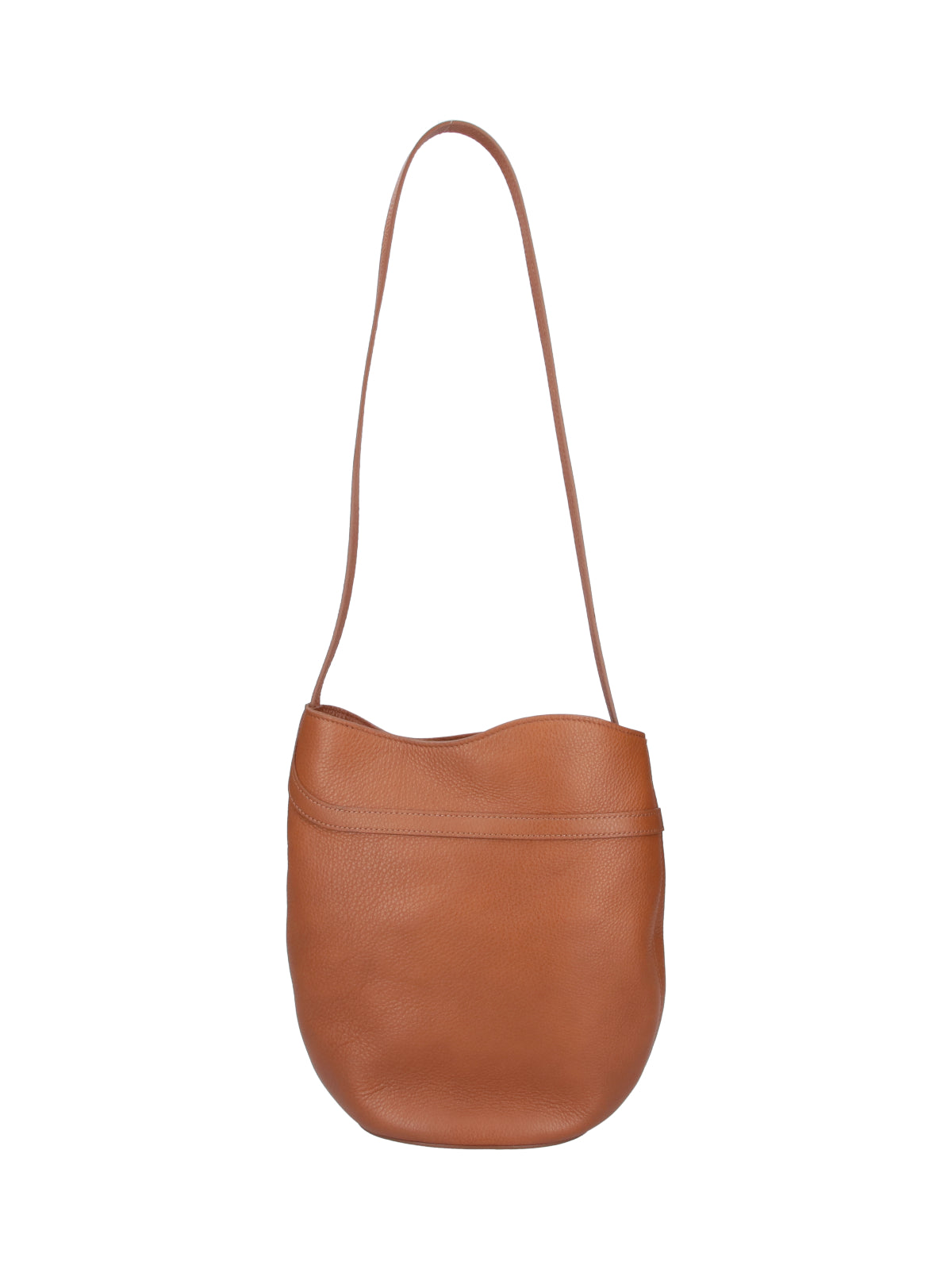 Brown Salma Suede Bucket Bag