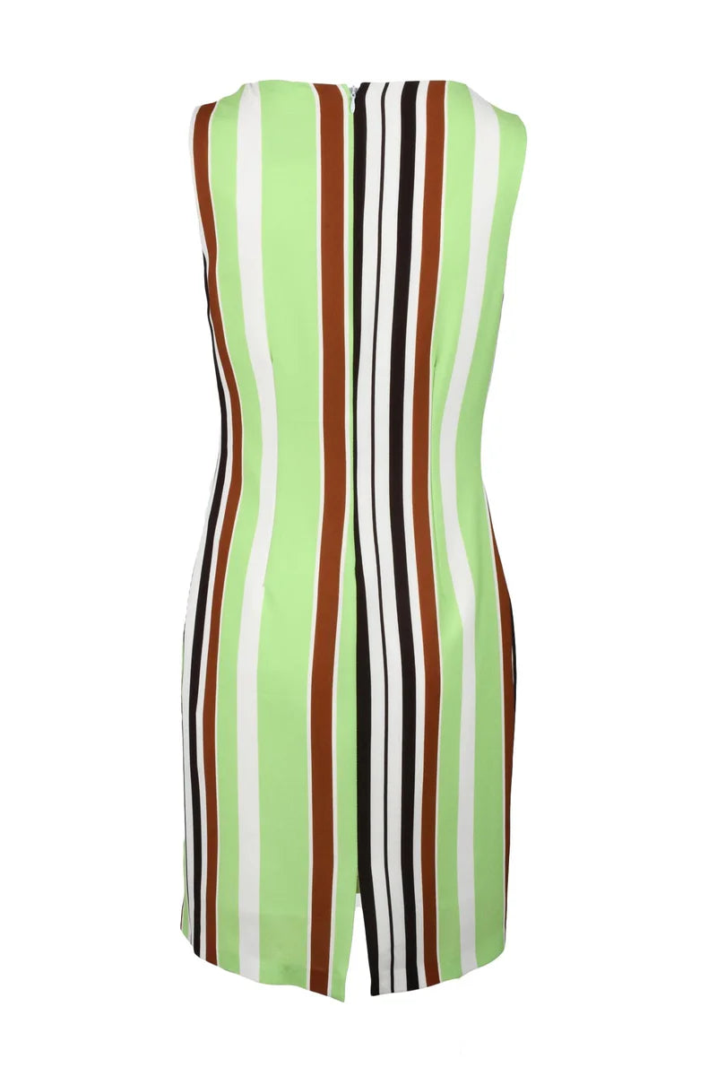 Multicolor Polyester Stretch Dress