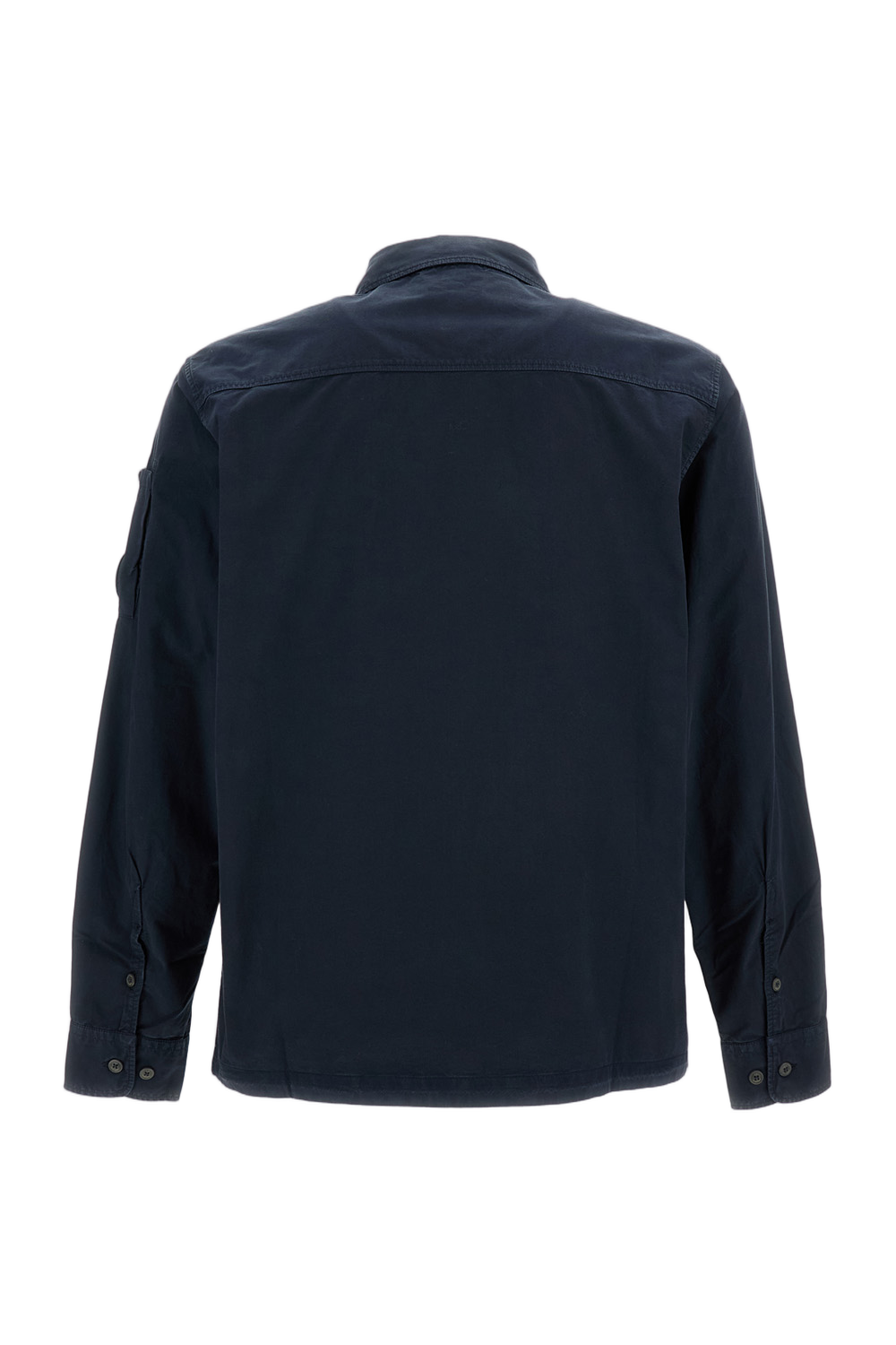 Organic Gabardine Overshirt with Classic Collar