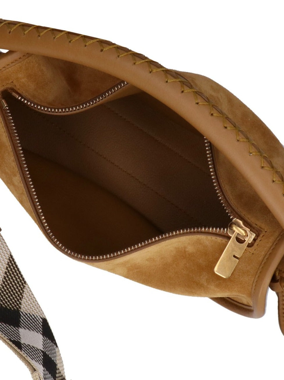 "B Clip" Shoulder Bag Brown