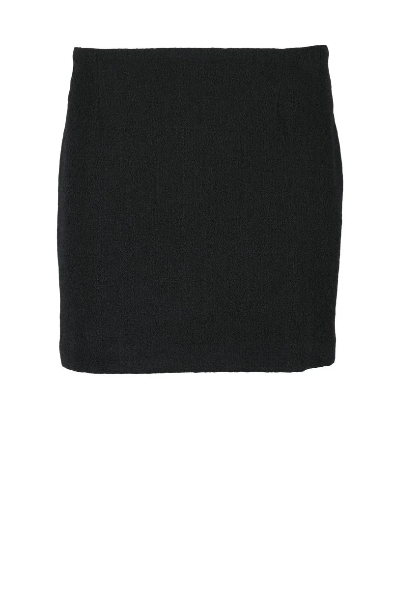 Mini Bouclé Skirt - Black