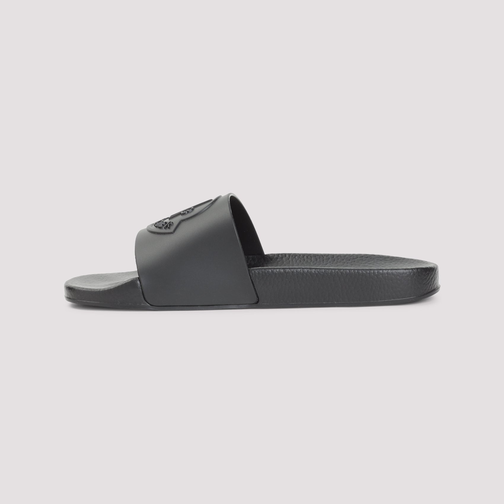 Elevated Black Slide Sandals