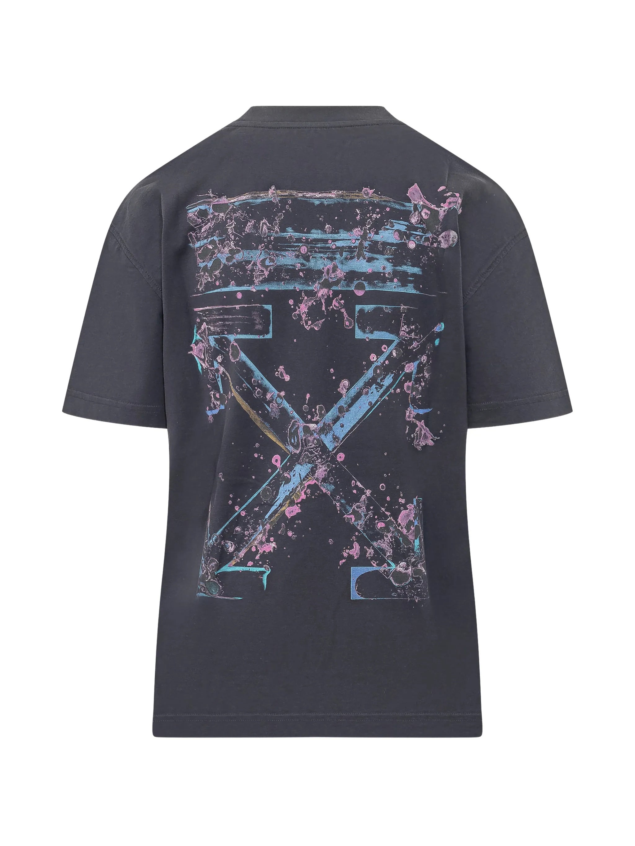 Driped Watercol Arrow Reg Cotton T-Shirt
