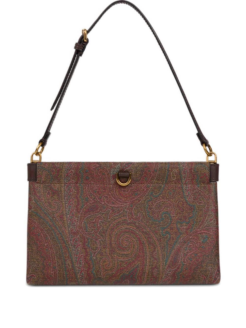 Rectangular Paisley Jacquard Clutch