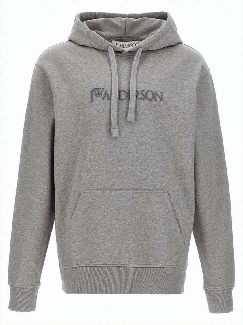 Classic Pullover Hoodie with Embroidered Detail
