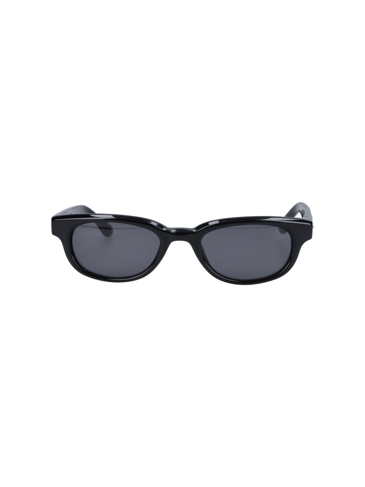 Black Lyra Rectangular Acetate Minimalist Sunglasses