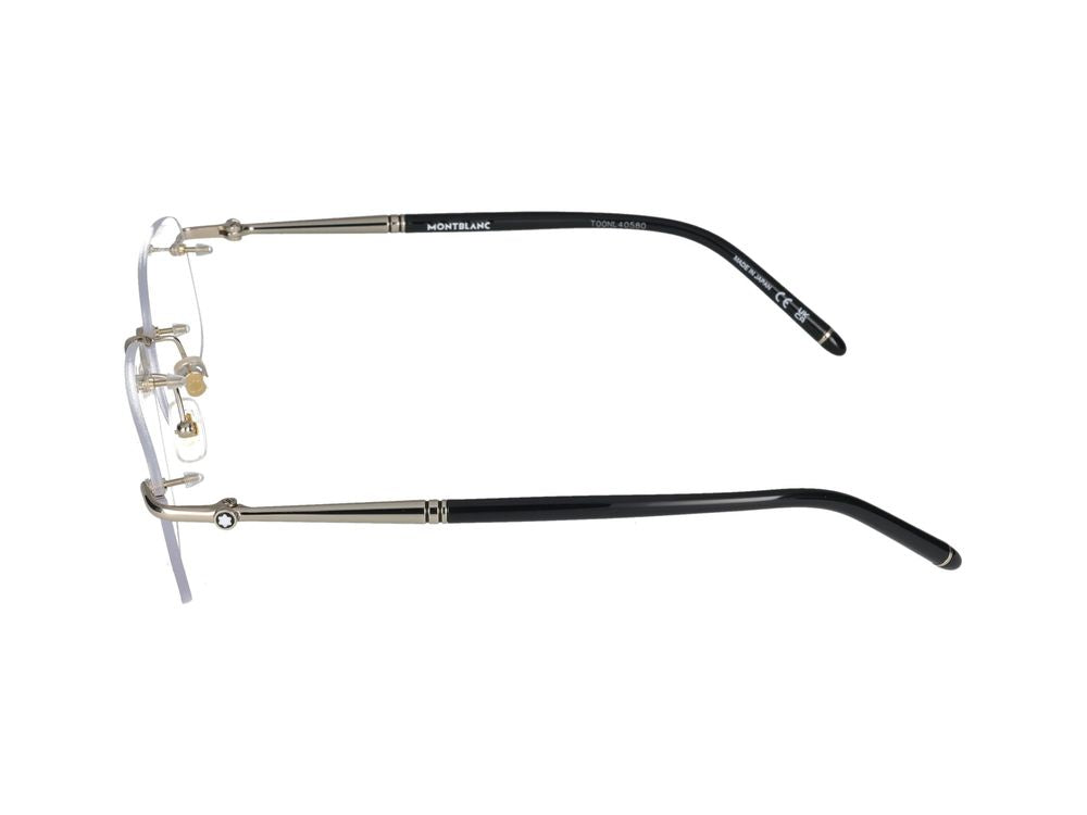 Eyeglasses Montblanc MB0071O 001 gold gold transparent 56/17/145