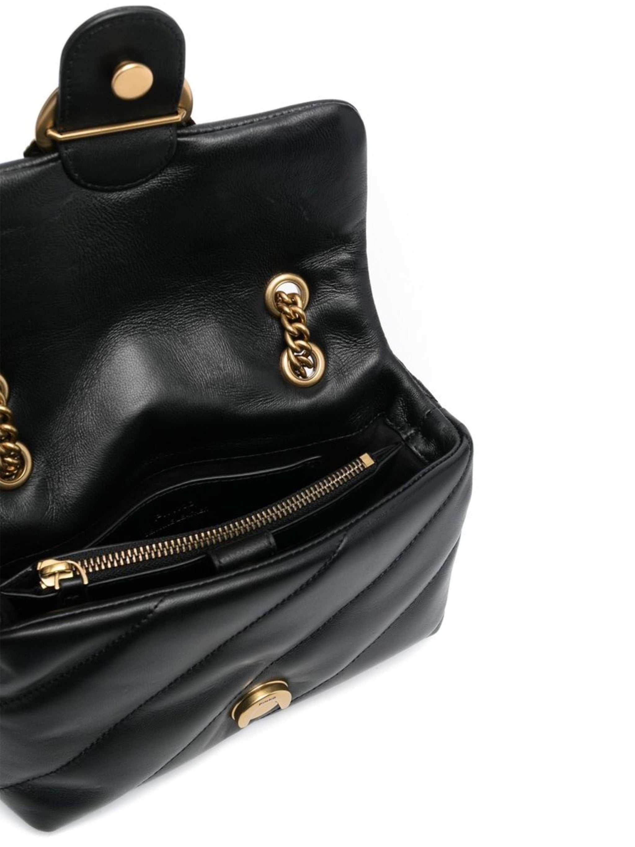 Love Puff Mini Quilted Leather Satchel