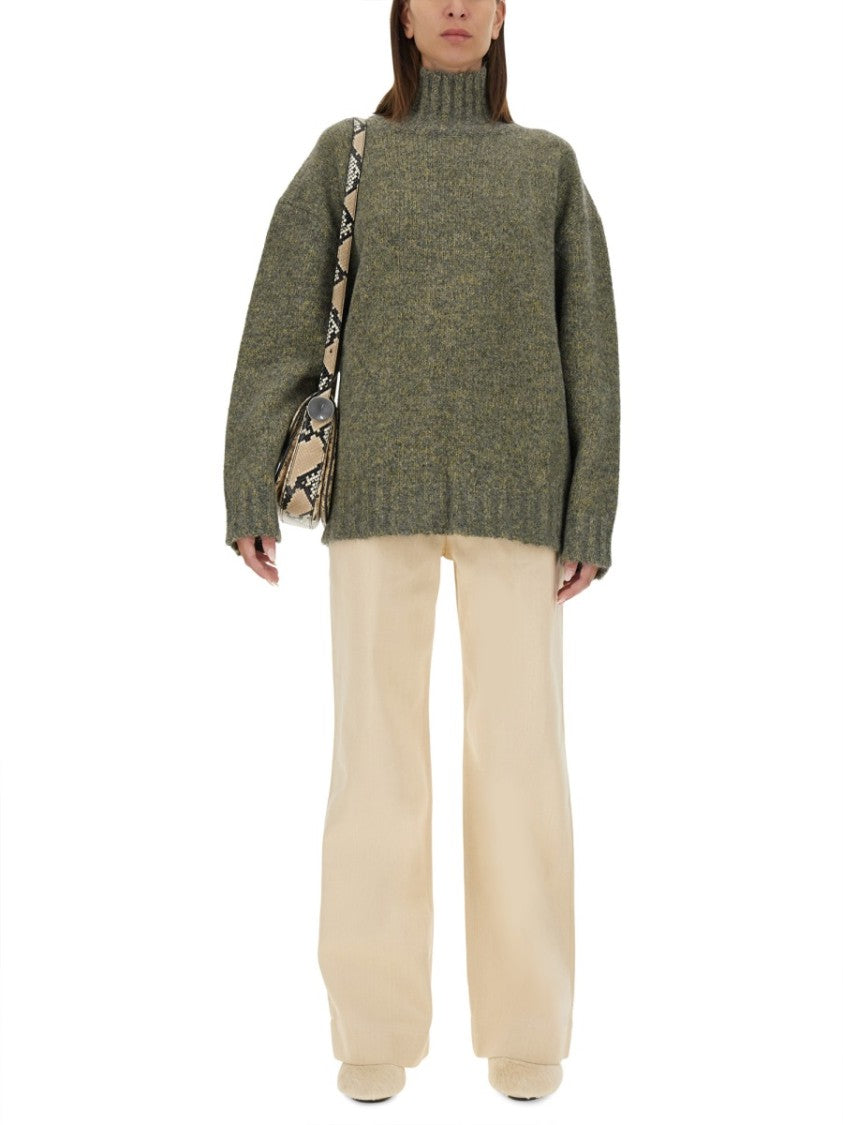 Regular-Fit Flared Pants With Classic Pockets