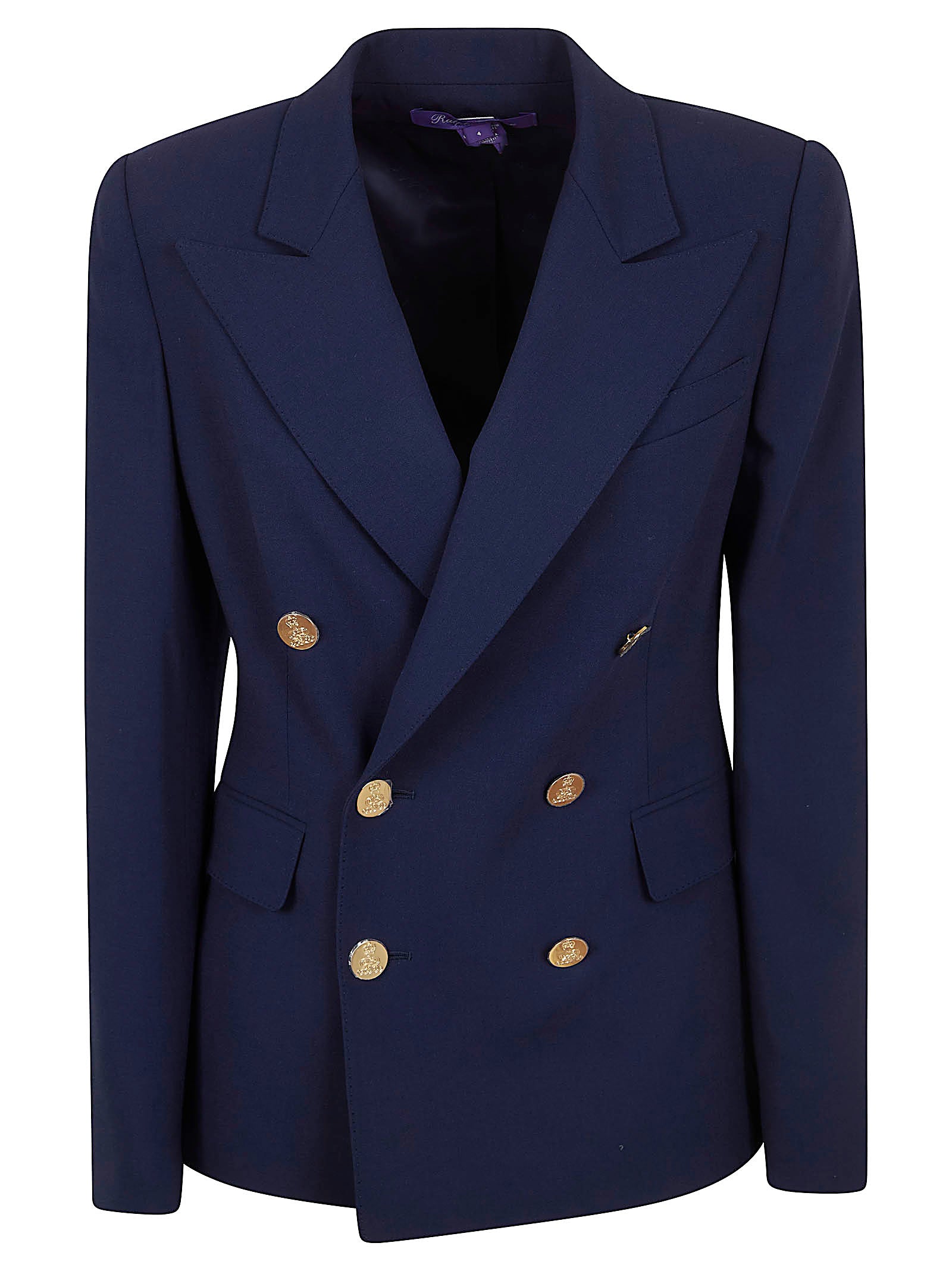 Double-Breasted Wool Blend Jacket