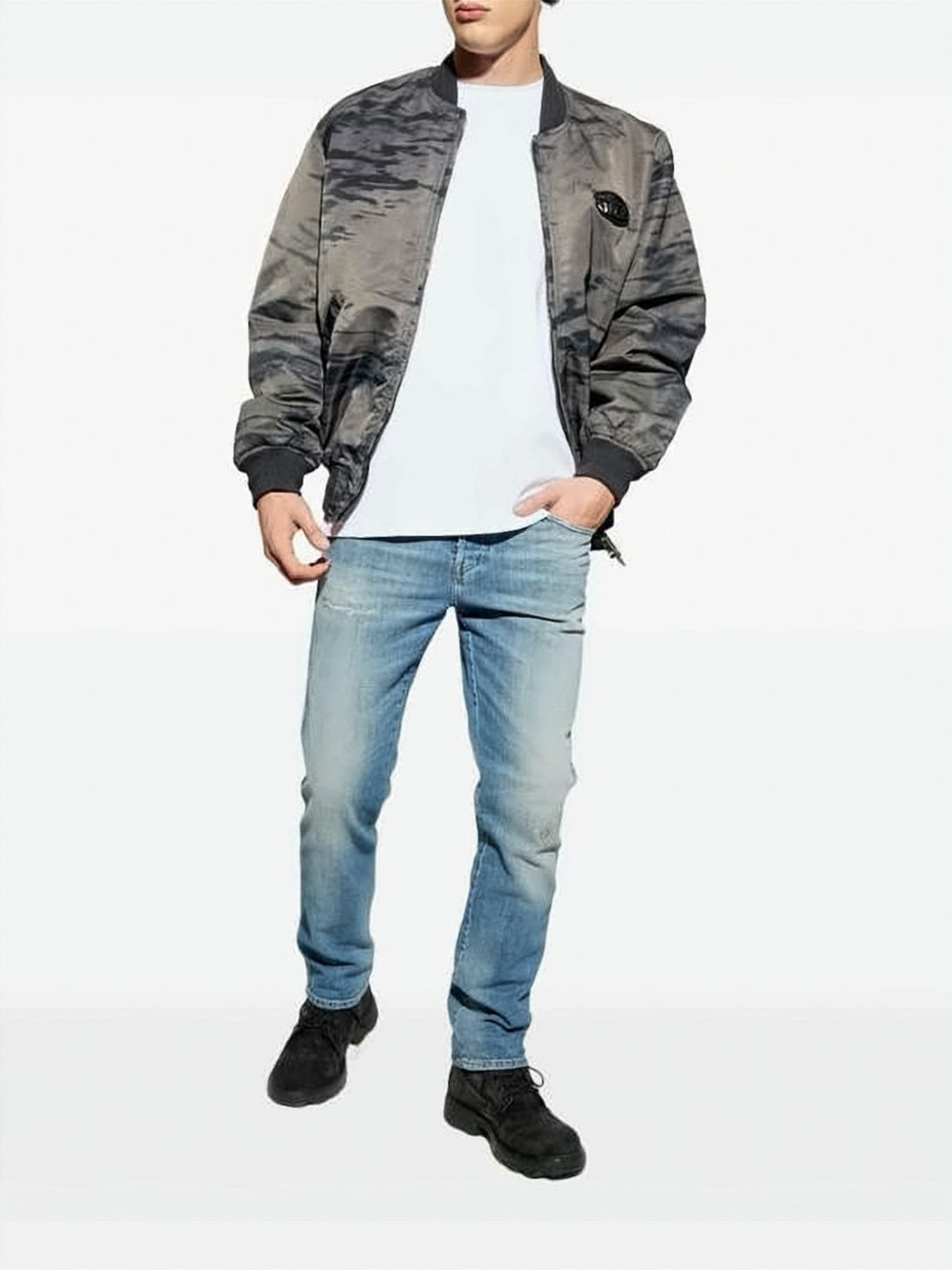 Faded Light Blue Denim Pants