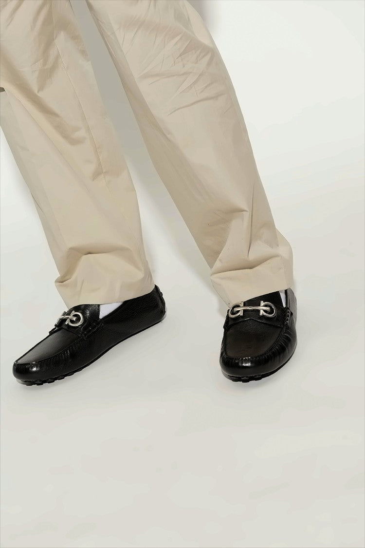 Textured Buffalo Leather Driving Shoes